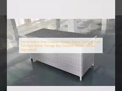 Rumah Ruang Indoor dan Outdoor Taman Kissen Baju Perabot Rattan Storage Box Outdoor Woven Rattan Waterproof
