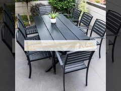 Modern Cafe Shop Taman Waterproof Sillas De Comedor Metal Armrest Cast Aluminium Kursi Indoor Outdoor Patio Furniture