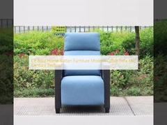 CE BSCI Furnitur Rumah Rattan Modern Sofa Kantor Mid Century Recliner