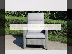 Modern Recliner Dual Untuk Duduk Berbaring Fungsi Rattan Sofa Set Furniture