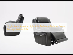 Single Seater American Style Sofas Reclyner Electric Massage Sofa Kulit